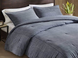 3PCS Full/Queen Twill Washed Comforter Set B035P341112