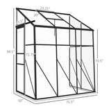 Walk-In Polycarbonate Greenhouse with Roof Vent -AS 99973534