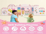11-in-1 Montessori Wall Busy Board - 3 Toddler Sensory Toy, Castle Style, Skill-Building 80727718