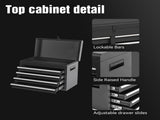 Tool Chest, 5-Drawer Rolling Tool Storage Cabinet with Detachable Top Tool Box, Liner, Universal 24371493