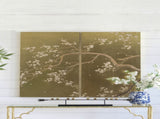 Set of 2 Cherry Blossom Wall Art Panels, Wall Decor for Living Room Dining Room Office Bedroom, W2078130261