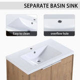 Soft Close Doors Bathroom Vanity With Sink,30 Inch For Small Bathroom,30x18-00630 IMO W99950715