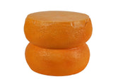 10.60" Sculptures Garden Statues, Orange Fruit Stool Garden Statue, Magnesium Oxide Stone Composite W6572P574572