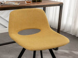 Porth Fabric Kitchen 28.25" Counter Height Stools, Set of 2, Yellow T2574P165090