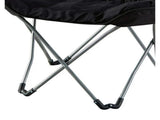Micro Suede Fabric Butterfly Folding Chair, Black 89121815