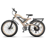 ZUN AOSTIRMOTOR S18-1500W 26" 1500W Electric Bike Fat Tire 48V 15AH Removable Lithium Battery Mountain