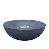 ZUN 42 Inch Outdoor Concrete Propane gas Fire Pit bowl in Dark Gray color W2620P182366