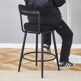 Fashionable and Comfortable - Two Sets of Ergonomic High Legged Bar Chairs, With Black Breathable W1151P279689