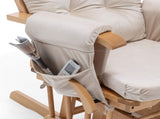 Glider Rocker Replacement Cushions with Storage Pocket, 5PCS, Soft Velvet Thickened, Washable 76853617