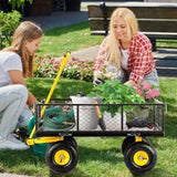 Heavy Duty Garden Cart, 1100 lbs Large Capacity Steel Garden Cart, Utility Wagon Cart with Removable 22921331