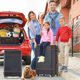 Hardshell Luggage Sets 3 Pieces 20"24" Luggages and Cosmetic Case Spinner Suitcase with TSA Lock N732P171583B