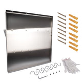 ZUN Range with Shelf 29.5 x 29.5 Inch Range Hood Wall Shield for Range Hood Stainless 30553584