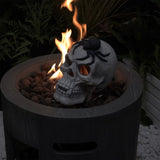 ZUN Demon Skull,Suitable for Outdoor Fireplace and Fire Pit, Halloween Decoration 49538036