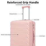 3 in 1 ABS&PC Trolley Box 20in 24in 28in Trolley Box Iron Tie Rod ABSPC Alloy Pink 16755414