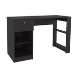 120-Home 47" Wide One Drawer Desk , Four Shelves, Writting Desk, Gamer Desk, Home Office, Living B070P254777