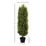 ZUN Hot Sell High quality decoration topiary plants Artificial Green taper eucalyptus green plants 2pcs W2945P220573