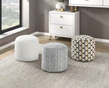 Cylindrical Pouf Chenille Fabric Upholstery Modern Ottoman, Footstool, Non-Slip Floor Pouf, Bean Bag B011P251648