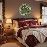 24" Christmas Cedar Wreath Full Luxe Greenery Holiday Door Dcor Festive Pinecone & Berry Accent FBA 89345177