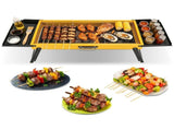 Foldable Portable Charcoal BBQ Grill with Dual Foldable Side Shelves, Stainless Steel Cooking Grate 21367246