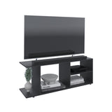 ZUN Goodwood Minimalistic Tv Stand for 65-Inch TV With 5 Open Shelves B070P234337