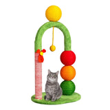 29in Cat Tree Tower with Sisal Scratcher Balls, Cute Holiday Scratching Post with Danging Ball for 67887340