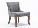 Furniture,Ultra Side Dining ChairThickened fabric chairs with neutrally toned solid wood legs 00777830