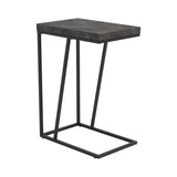 Rustic Grey and Sandy Black Rectangle Accent Table B062P153643