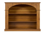 3-Tier Arched Open Bookshelf, Traditional Freestanding Bookcase with Decorative Beaded Trim, Light W3123P485376