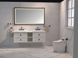 72 x6 Inch LED Bathroom Mirror with Aluminum Frame, Wall Mounted Vanity Mirror, Anti-Fog, Memory, W2287P358704