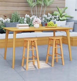 2 pieces wooden round bar stools 91783758