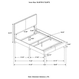 Grey Full Panel Bed B062P153560