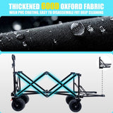 Foldable Wagon with Extended Tailgate, Extra Long Extender Wagon Cart,Beach Wagon Cart Heavy Duty W321P269238