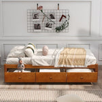 ZUN Orisfur. Twin Size Platform Storage Bed with 3 Drawers WF193634AAL