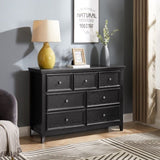 ZUN Modern 7 Drawers Dresser 7 Drawers Cabinet,Chest of Drawers Closet Organizers and Clothes W2275P149785