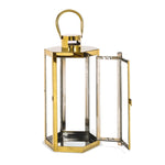 ZUN FRANK 16"H STAINLESS STEEL LANTERN 72192.00GLD