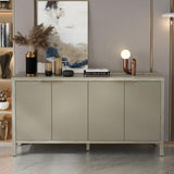 ZUN Sideboard Buffet, 59" Storage with Storage,Modern Wood Buffet,Storage W757P203146