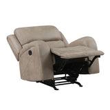 Luxurious Style Rocker Reclining Chair Brown Plush Comfortable Living Room Furniture B011P144390