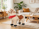 Kids Ride-On Plush Horse for Ages 2, 29.5" Riding Pony with Rotatable Head & Neighing Sounds 25215153