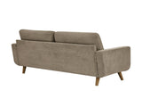 67.7" Wide Mid-Century Modern Upholstered Tufted Loveseat Sofa With Wooden Legs 80878147
