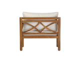 Acacia wood patio furniture club chair,24" deep seat design with soft cushion, suitable for N780P387144T