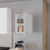 White Hi Wall Cabinet with 1 Door B062P252190