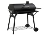 Barrel Charcoal Grill with Side Front Table, 571 Sq. In. Cooking Space, for Outdoor Backyard Patio 18097851