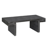 American Vintage Industrial Coffee Table, Premium Reclaimed Wood Texture Rectangular Design, W1445P287875