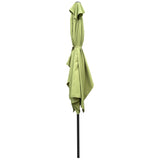 ZUN 6 x 9ft Patio Umbrella Outdoor Waterproof Umbrella with Crank and Push Button Tilt without flap for 77971072