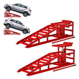 2 Pack Hydraulic Car Ramps 5T 11000lbs Low Profile Car Lift Service Ramps Truck Trailer W1422P195511