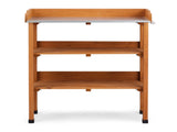 Outdoor Garden Potting Bench Table, Wooden Horticulture Planting Worstation with Metal Tabletop, 2 57354532