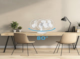 12-inch Table Fan with Adjustable 3-Speed Settings and Oscillation, White 94012547