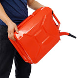 20L US Standard Cold-rolled Plate Petrol Diesel Can Gasoline Bucket with Oil Pipe Red RED 4pcs/set 88681439