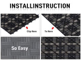 11 pcs /set Outdoor Flooring Patio Tiles 12x 12 97439309