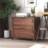 2 Drawer Farmhouse File Cabinet,Filing Cabinet with Lock for Home Office W331P272380
